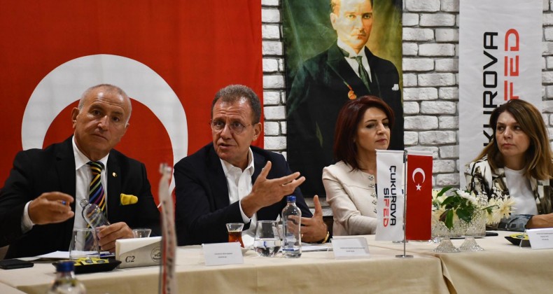 ÇUKUROVA SİFED-BAŞKAN VAHAP SEÇER’İ AĞIRLADI