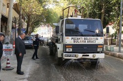 DOĞALGAZ ÇUKURLARINI POZANTI BELEDİYESİ KAPATTI