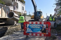 MESKİ, TARSUS’TA YAĞMURSUYU ÇALIŞMALARINA DEVAM EDİYOR