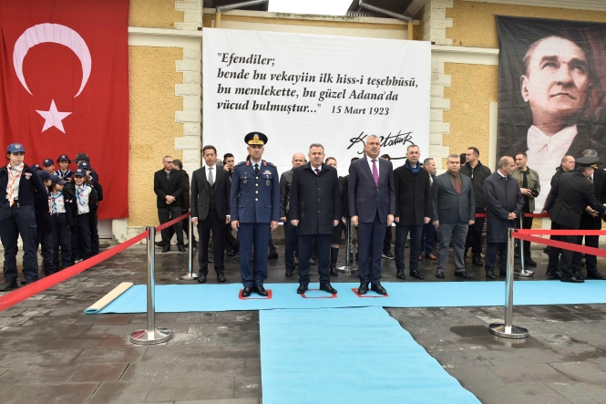 ATATÜRK’ÜN ADANA’YA GELİŞİNİN 100. YIL DÖNÜMÜ TÖRENLERLE KUTLANDI