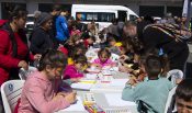 BÜYÜKŞEHİR’DEN DEPREMZEDE ÇOCUKLARA ÇİZİM ATÖLYESİ