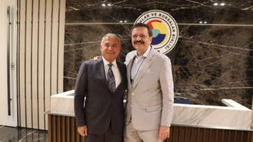 AOSB BAŞKANI SÜTCÜ, TOBB BAŞKANI HİSARCIKLIOĞLU’NU TEBRİK ETTİ