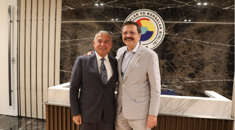 AOSB BAŞKANI SÜTCÜ, TOBB BAŞKANI HİSARCIKLIOĞLU’NU TEBRİK ETTİ