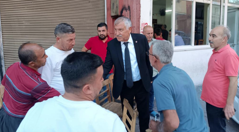 BAŞKAN ZEYDAN KARALAR MUHTARLARLA, ESNAFLA VE HEMŞEHRİLERİYLE BİR ARADA…