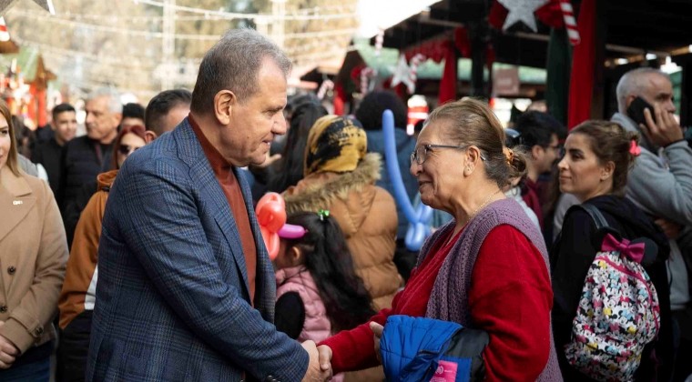 BAŞKAN SEÇER’E FORUM AVM VE BÜYÜKŞEHİR’İN YILBAŞI PAZARI’NDA YOĞUN İLGİ