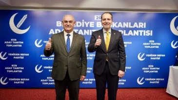 FATİH ERBAKAN BAŞKAN, MUSTAFA ÇAY’IN ADAYLIĞINI RESMİ OLARAK AÇIKLADI