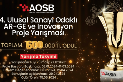 AOSB 4. ULUSAL SANAYİ ODAKLI ARGE VE İNOVASYON PROJE YARIŞMASI