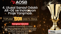 AOSB 4. ULUSAL SANAYİ ODAKLI ARGE VE İNOVASYON PROJE YARIŞMASI