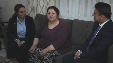 AYYÜCE TÜRKEŞ, ŞEHİT EVİ’NDE…