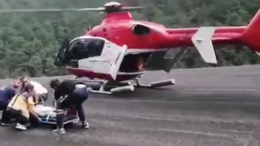SAĞLIK MÜDÜRLÜĞÜ, HAVA AMBULANSLA HASTA NAKLETTİ