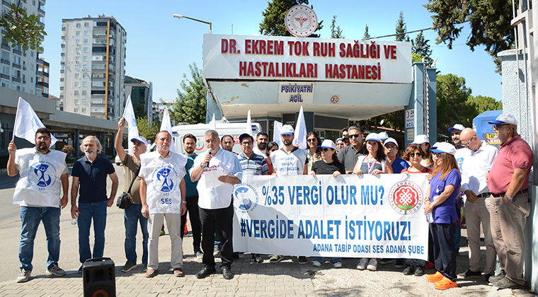 SAĞLIK ÇALIŞANLARI 30 HAFTADIR VERGİDE ADALET İSTİYOR