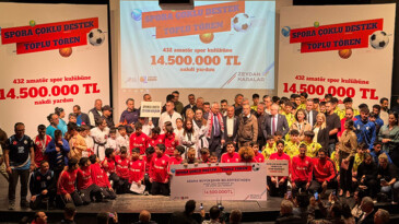 432 AMATÖR SPOR KULÜBÜNE 14 MİLYON 500 BİN LİRA YARDIM