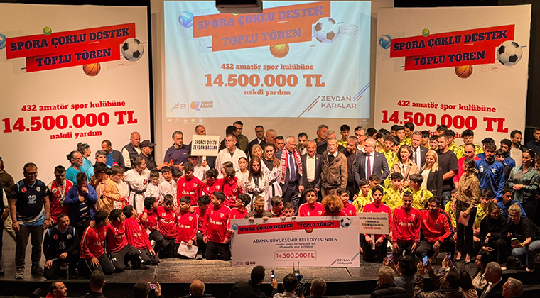 432 AMATÖR SPOR KULÜBÜNE 14 MİLYON 500 BİN LİRA YARDIM