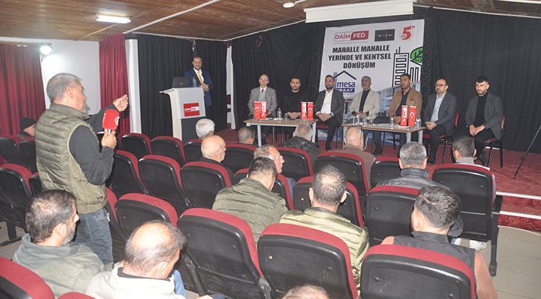 DAİMFED, KİREMİTHANE MAHALLESİ’NDE KENTSEL DÖNÜŞÜMÜ ANLATTI