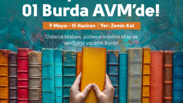 01 BURDA AVM’DE KİTAP FESTİVALİ BAŞLIYOR…