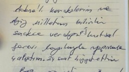 ZEYDAN KARALAR’IN MEKTUBU