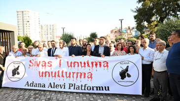 MADIMAK KATLİAMINDA ÖLENLER ÇUKUROVA MADIMAK PARKI’NDA ANILDI…