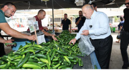 BAŞKAN DEMİRÇALI, SEMT PAZARINDA…