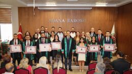 ADANA BAROSU’NDA YENİ ADLİ YILIN İLK RUHSAT TÖRENİ DÜZENLENDİ