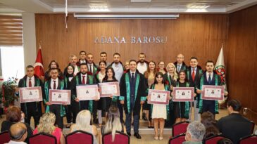 ADANA BAROSU’NDA YENİ ADLİ YILIN İLK RUHSAT TÖRENİ DÜZENLENDİ