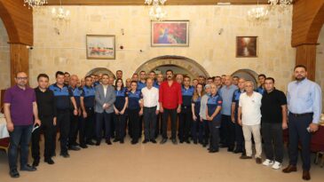 BAŞKAN DEMİRÇALI ZABITA EKİBİYLE KAHVALTIDA BULUŞTU