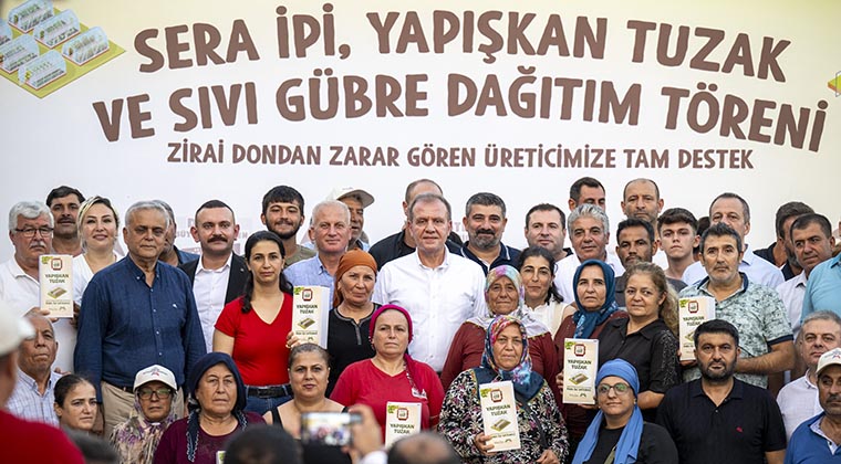 MERSİN’DE ‘SERA İPİ, YAPIŞKAN TUZAK VE SIVI GÜBRE DAĞITIM TÖRENİ’