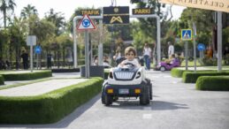 BÜYÜKŞEHİR TRAFİK PARK ARA TATİL DOLAYISIYLA ÇOCUKLARLA DOLDU