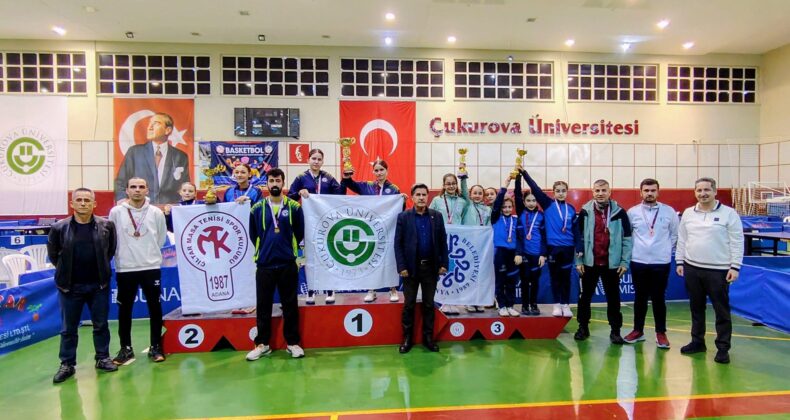 MASA TENİSİNDE ŞAMPİYON Ç.Ü SPOR KULÜBÜ
