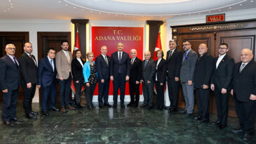 ÇGC’NİN YENİ YÖNETİMİ VALİ YAVUZ’LA BİR ARAYA GELDİ