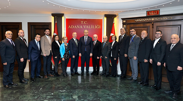 ÇGC’NİN YENİ YÖNETİMİ VALİ YAVUZ’LA BİR ARAYA GELDİ