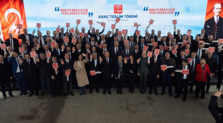 TBB, 88 BELEDİYEYE 90 HİZMET ARACI HİBE ETTİ