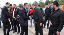 BAŞKAN KOZAY MESAİ ARKADAŞLARIYLA BAYRAMLAŞTI 