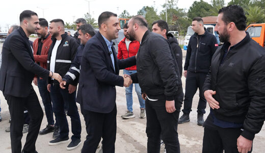 BAŞKAN KOZAY MESAİ ARKADAŞLARIYLA BAYRAMLAŞTI 