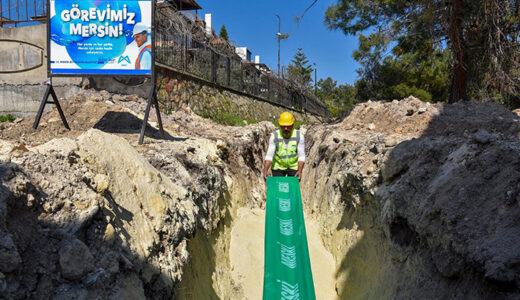 MESKİ, MEZİTLİ DEVLET HASTANESİ ATIK SU ALTYAPISI ÇALIŞMALARINI SÜRDÜRÜYOR