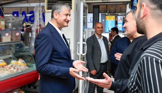 VALİ MUSTAFA YAVUZ KÜÇÜKDİKİLİ’DE ESNAF ZİYARETİNDE BULUNDU