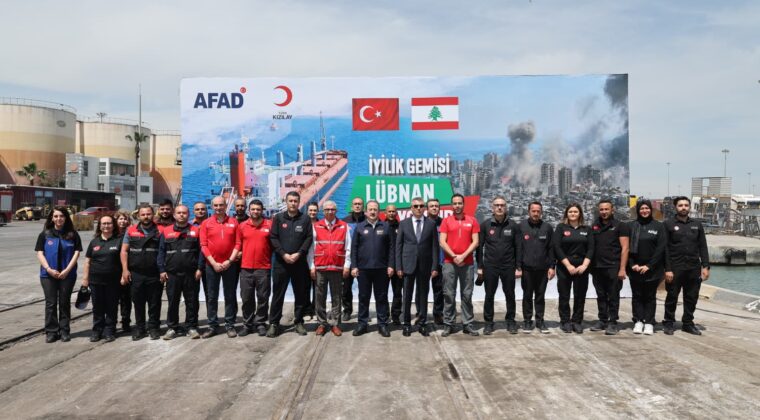 TÜRK KIZILAY’DAN LÜBNAN’A UMUT TAŞIYAN YARDIM SEFERBERLİĞİ