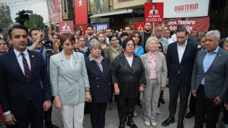 BAŞKAN OYA TEKİN İÇİN DAYANIŞMA SÜRÜYOR