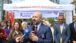 KANSER FARKINDALIĞI İÇİN MOR BALON UÇURDULAR