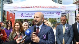 KANSER FARKINDALIĞI İÇİN MOR BALON UÇURDULAR