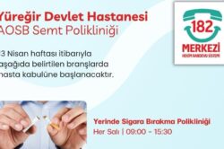 AOSB SEMT POLİKLİNİĞİ YENİ BRANŞLARLA HİZMETTE
