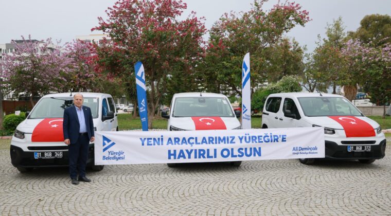 YÜREĞİR BELEDİYESİ ARAÇ FİLOSUNU GÜÇLENDİRMEYE DEVAM EDİYOR
