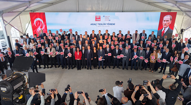 BAŞKAN SEÇER, TBB TARAFINDAN DÜZENLENEN ‘ARAÇ TESLİM TÖRENİ’NE KATILDI