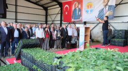 BÜYÜKŞEHİR’DEN ALADAĞ ÜRETİCİSİNE 400 BİN DOMATES FİDESİ…