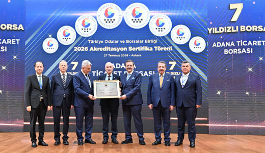 ADANA TİCARET BORSASI 7 YILDIZ ALDI…